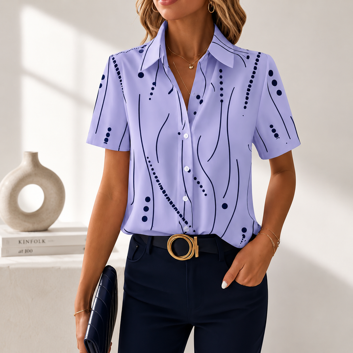 Wendy | Abstract Print Blouse