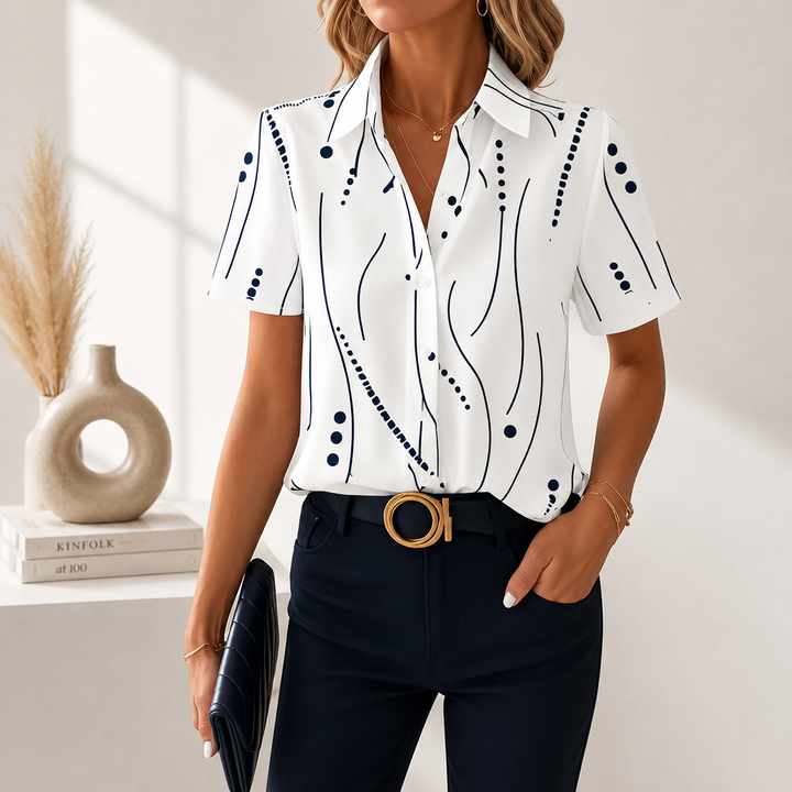 Wendy | Abstract Print Blouse