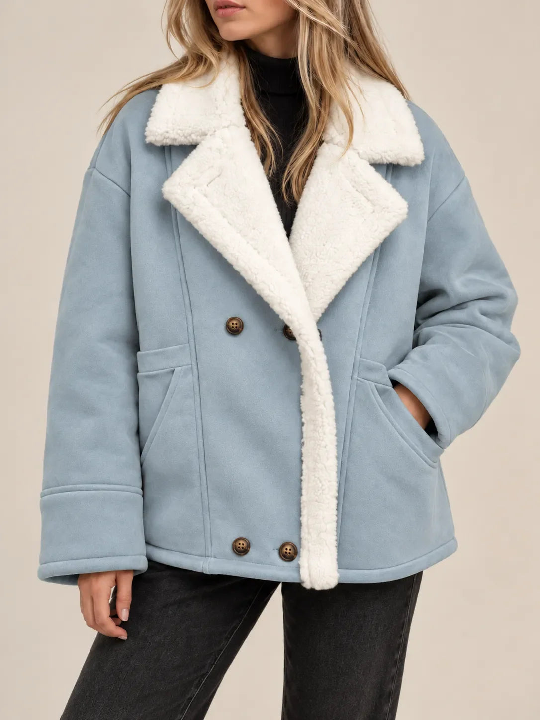 Evelyn Jacket in Dusty Blue