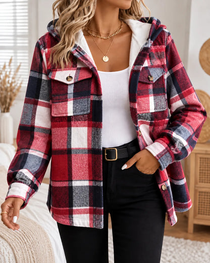 Harper Jacket in Red Plaid