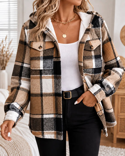 Harper Jacket in Brown Plaid