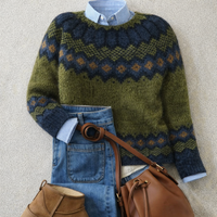 Essie | Nordic Fair Isle Knit Pullover Sweater