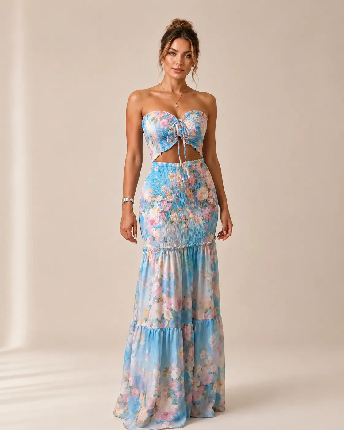 Alessia in Aqua Bloom