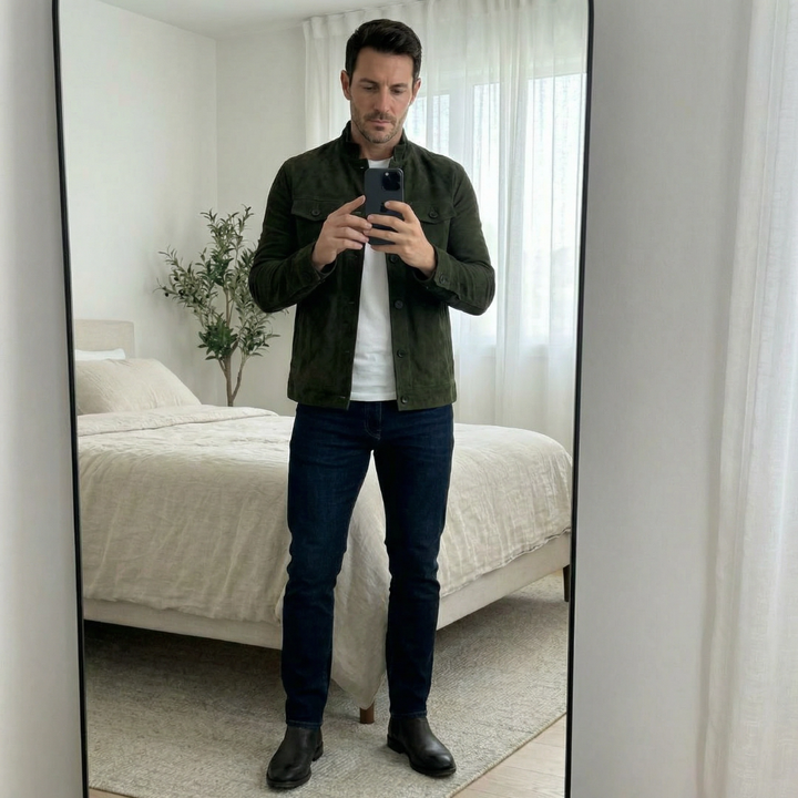 Alan | Classic Pocket Suede Jacket