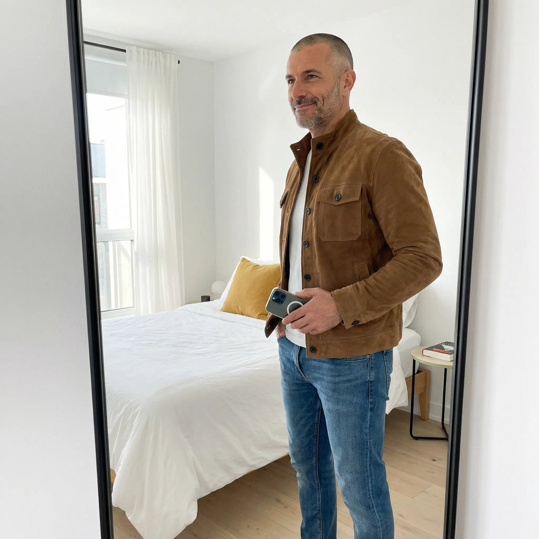 Alan | Classic Pocket Suede Jacket