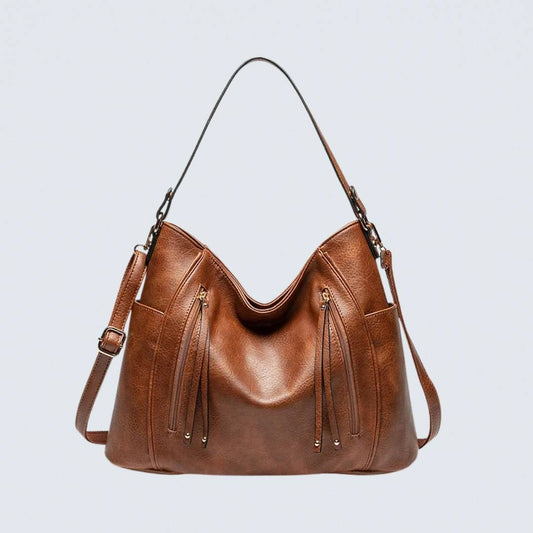 Women's Tassel Zip Shoulder Bag