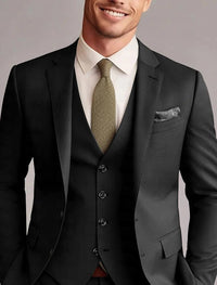 Mitchell | Classic Tailored 3 Pieces Solid Suit