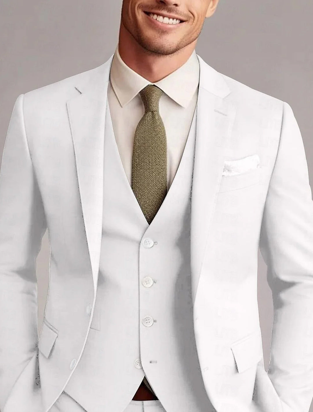 Mitchell | Classic Tailored 3 Pieces Solid Suit