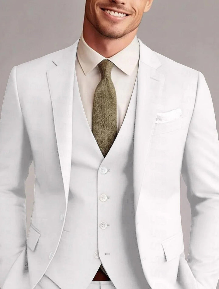 Mitchell | Classic Tailored 3 Pieces Solid Suit