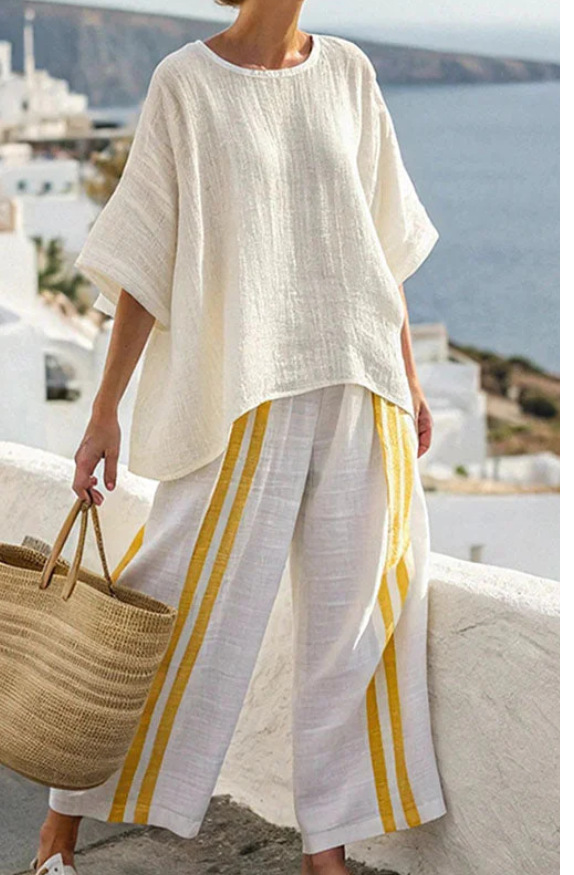 Kassandra | Relaxed Linen Two-Piece Set — Summer Essential