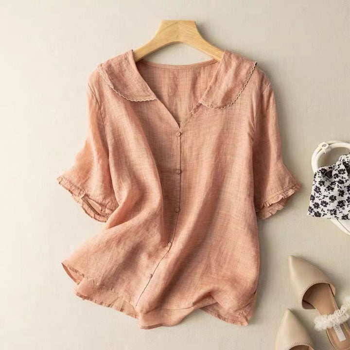 Cierra | Vintage Blouse with Button Detail