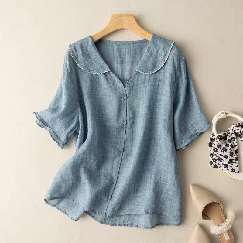 Cierra | Vintage Blouse with Button Detail