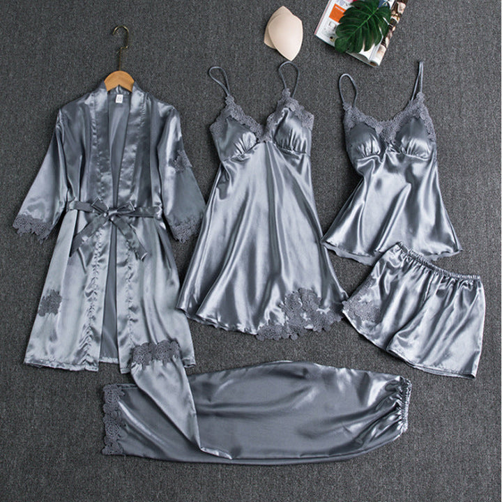 Holly | Elegant Lace-Trimmed Pajama Set