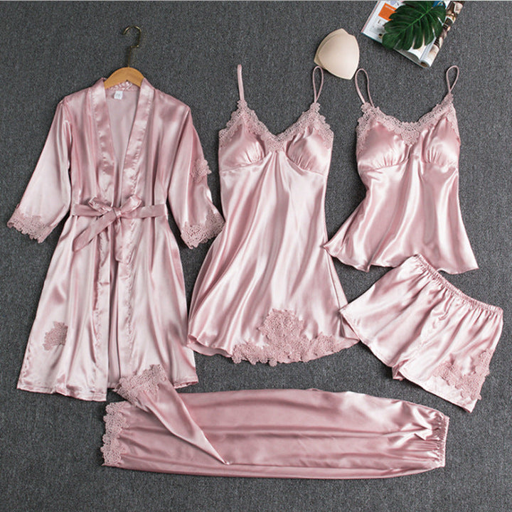 Holly | Elegant Lace-Trimmed Pajama Set