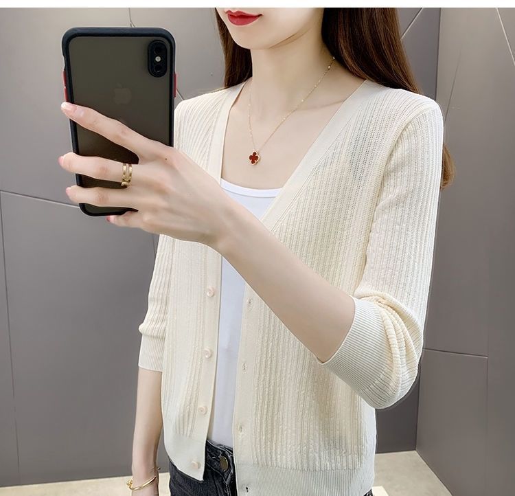 Rosemary | Lightweight Open-Knit Cropped Cardigan