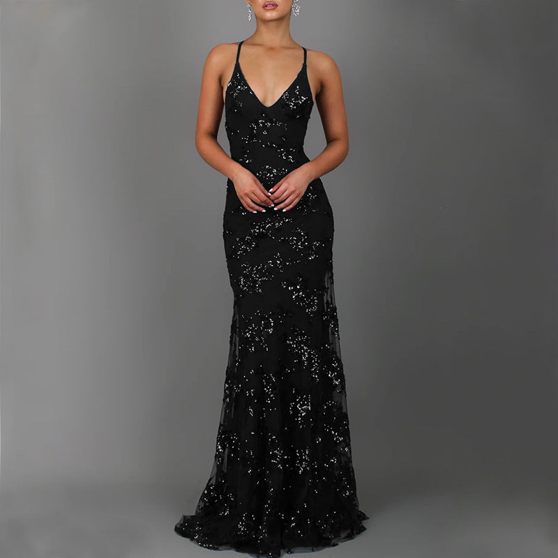 Polly | Sparkling Slit Wedding Guest Dress