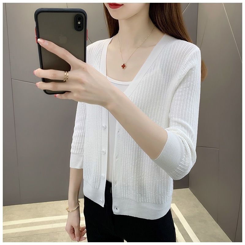 Rosemary | Lightweight Open-Knit Cropped Cardigan