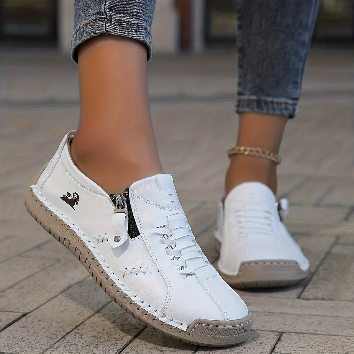 Women's Orthopaedic Zip Walking Shoes