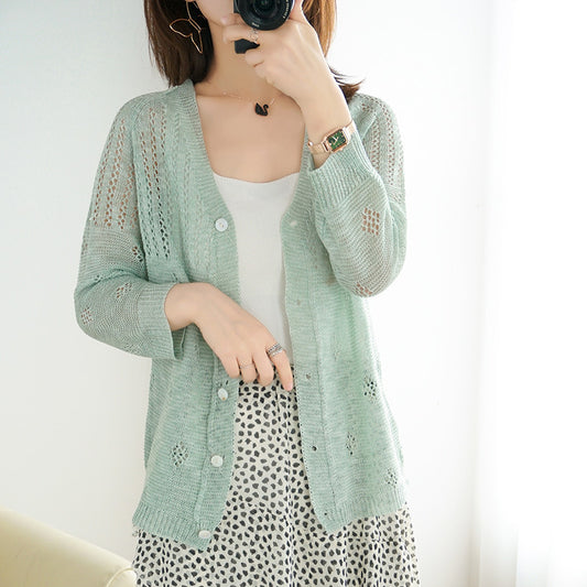 Marguerite | Open-Knit Cropped Cover-Up