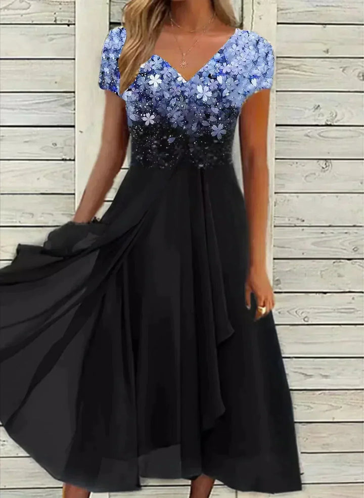 Teri | Floral Wedding Evening Dress