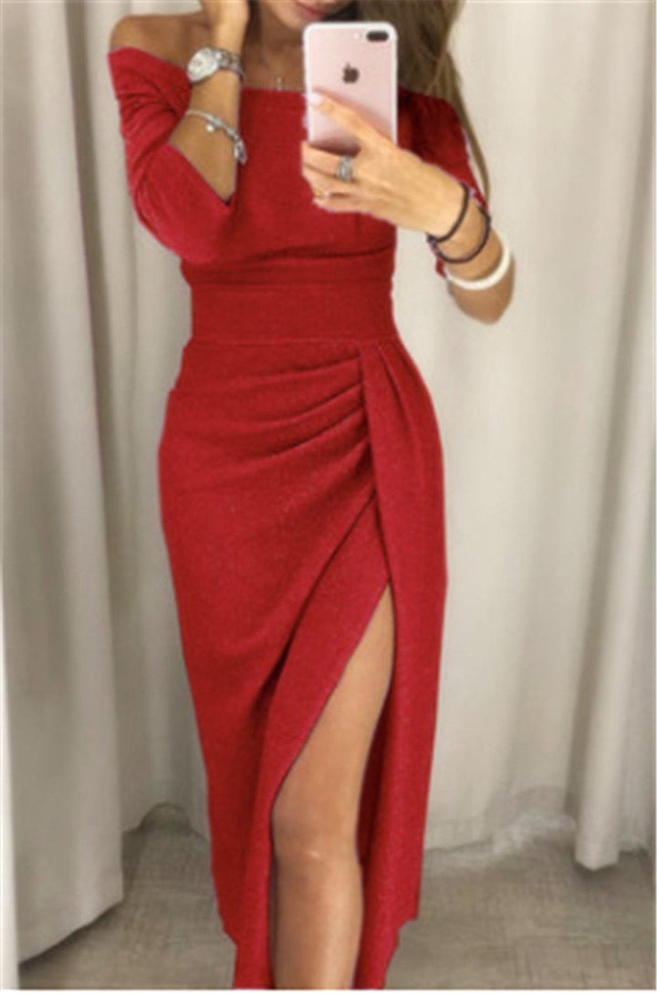 Staci | Shiny Evening Wedding Guest Dress