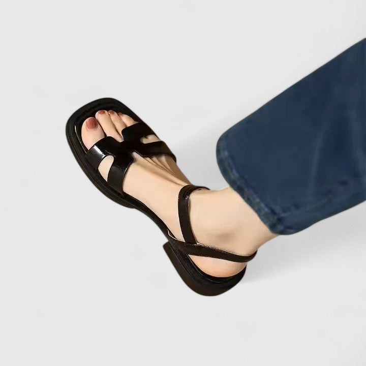 Women's Minimalist Ankle Strap Flat Sandals