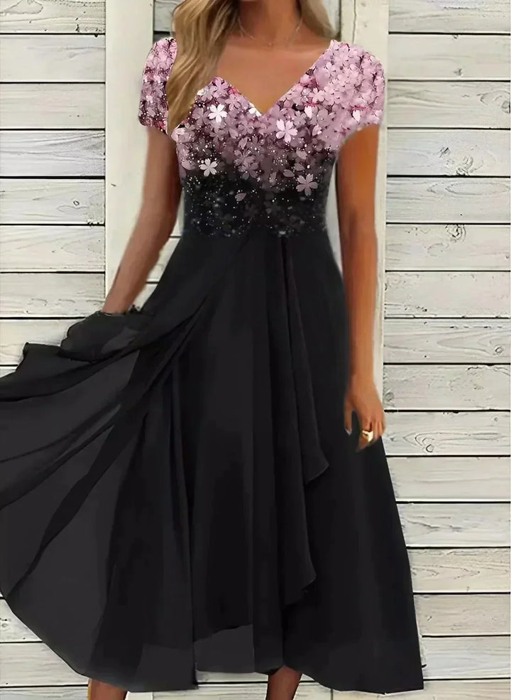Teri | Floral Wedding Evening Dress