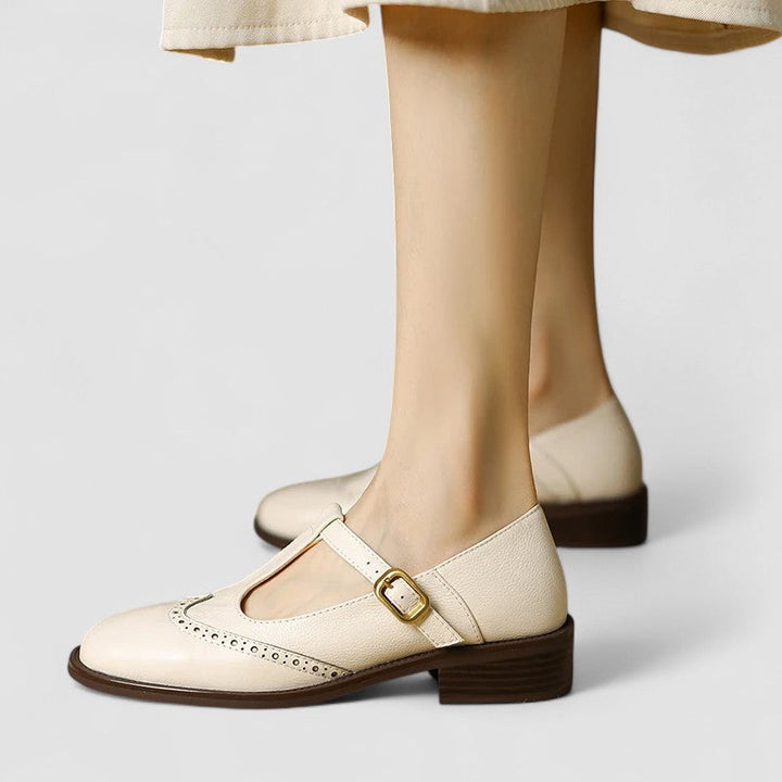 Maureen | Classic T-Bar Mary Jane Flat Shoes