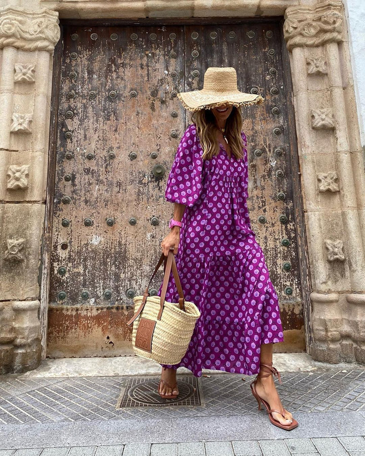 Viola | Timeless Floral Seaside Maxi Dress