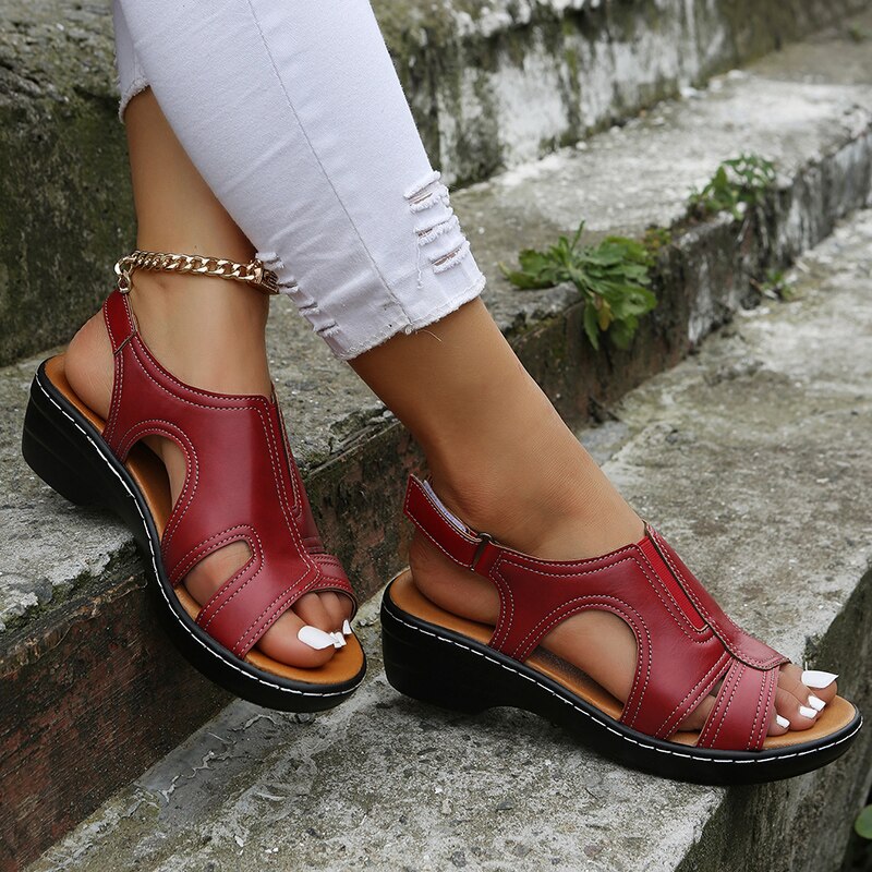 Women's Supportive Cushioned Wedge Heel Sandals