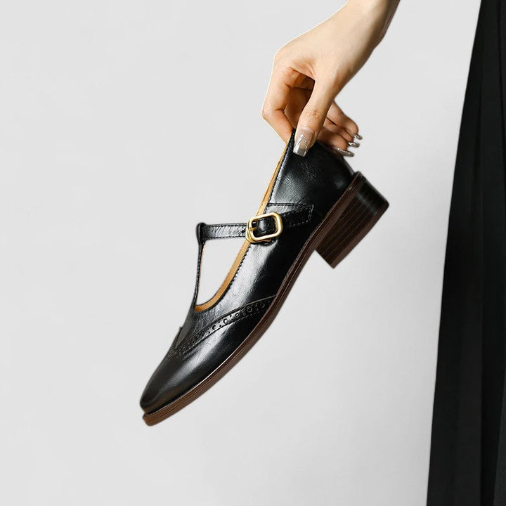 Maureen | Classic T-Bar Mary Jane Flat Shoes