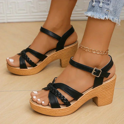 Women's Strappy Cushioned Open Toe Sandals