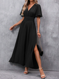 Eliza | Belted Maxi Wedding Guest Dress