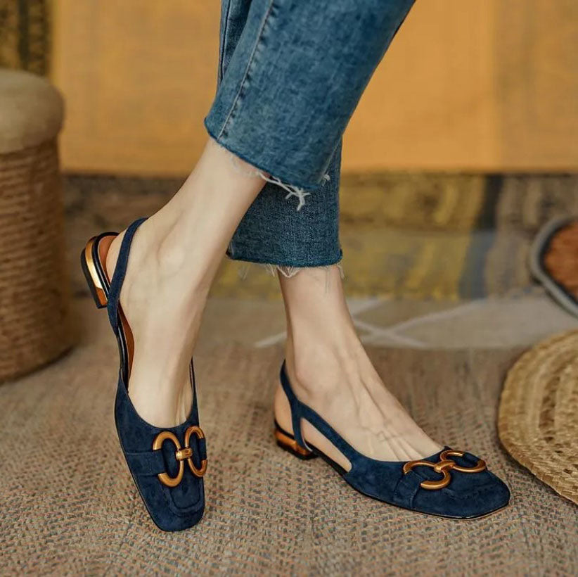 Women's Cushioned Adjustable Buckle Slide Sandals