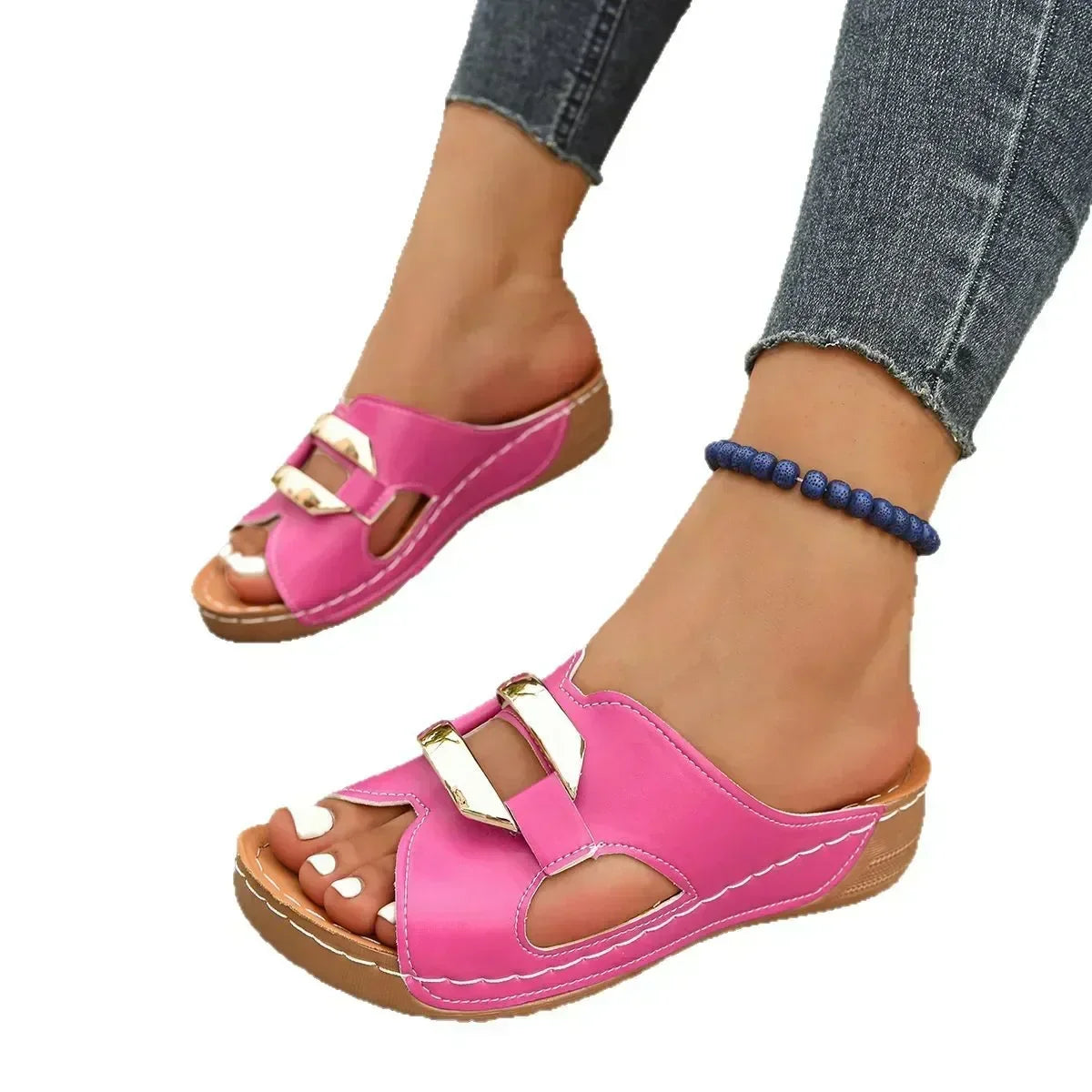 Women's Cushioned Arch Support Wedge Sandals