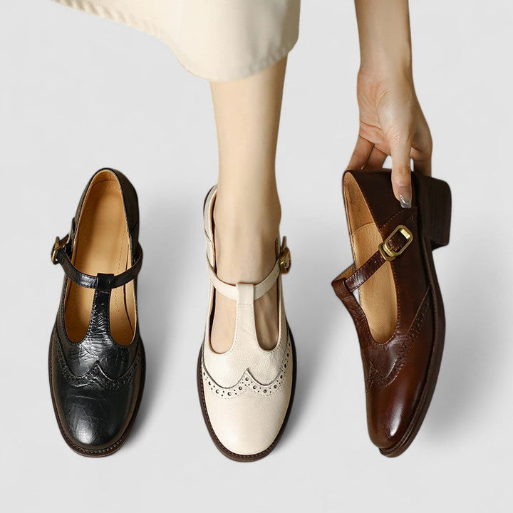 Maureen | Classic T-Bar Mary Jane Flat Shoes