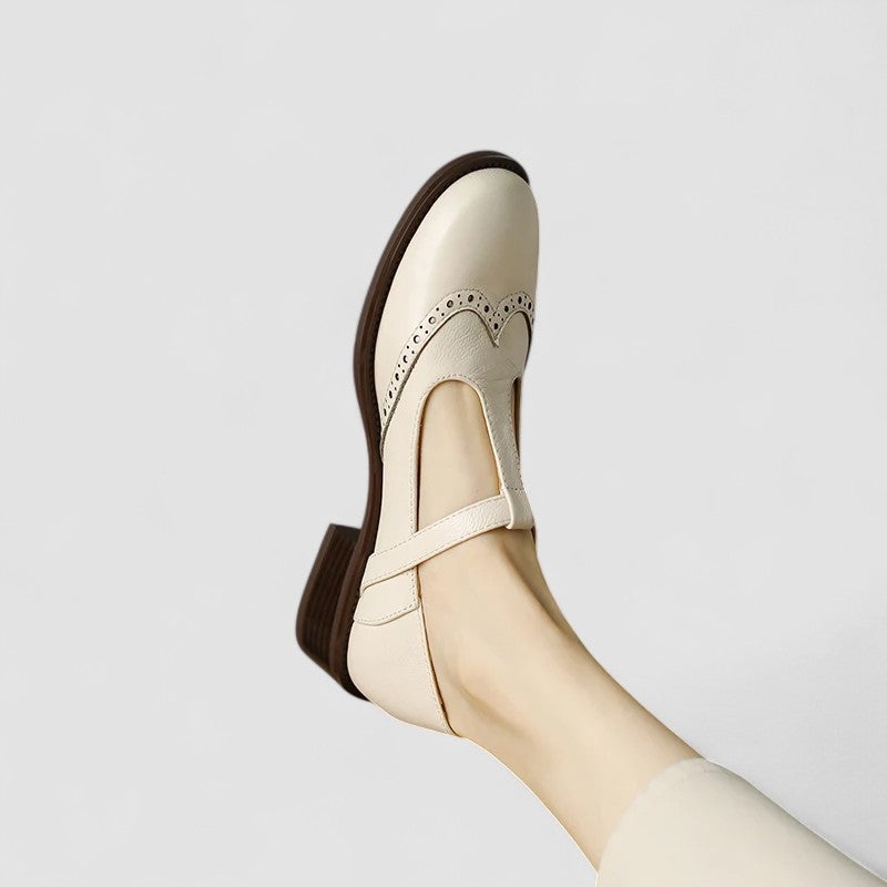 Maureen | Classic T-Bar Mary Jane Flat Shoes