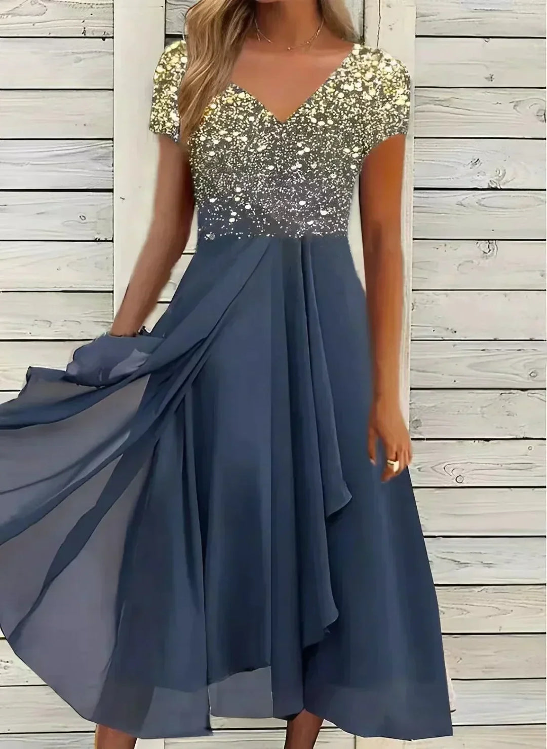Teri | Floral Wedding Evening Dress