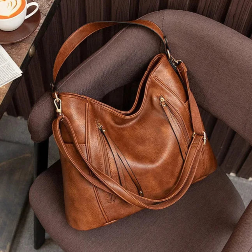 Women's Tassel Zip Shoulder Bag