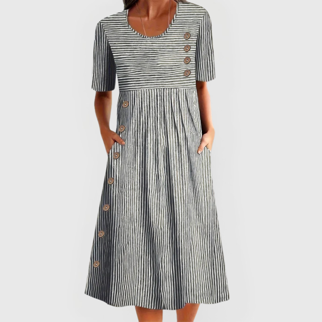 Ashleigh | Striped Midi Dress