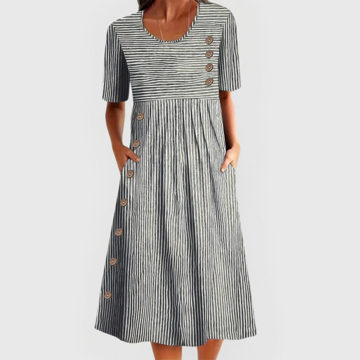 Ashleigh | Striped Midi Dress