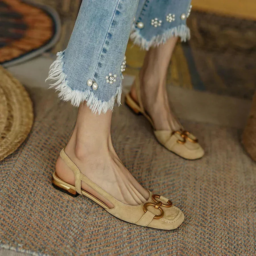 Women's Cushioned Adjustable Buckle Slide Sandals