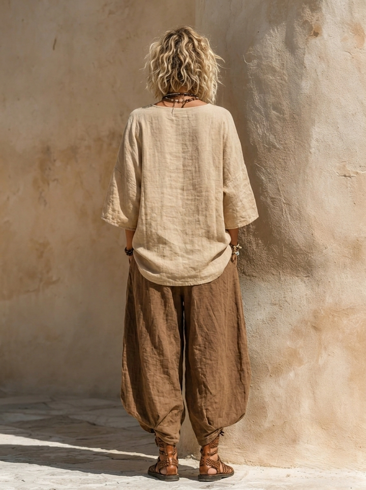 Maritza | Bohemian Art Print Three-Piece Clothing Set