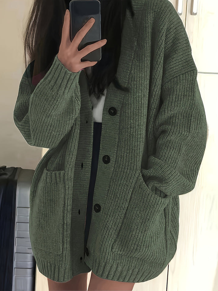 Becky | Relaxed Button-Front Cardigan
