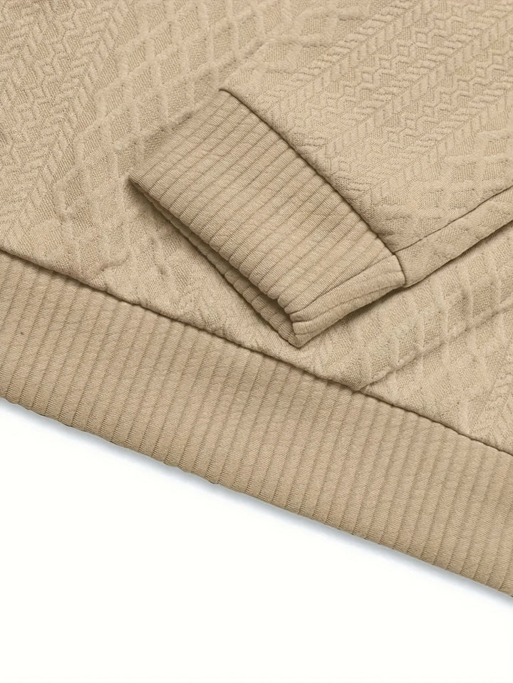 Andrew | Textured Stand-Collar Sweater