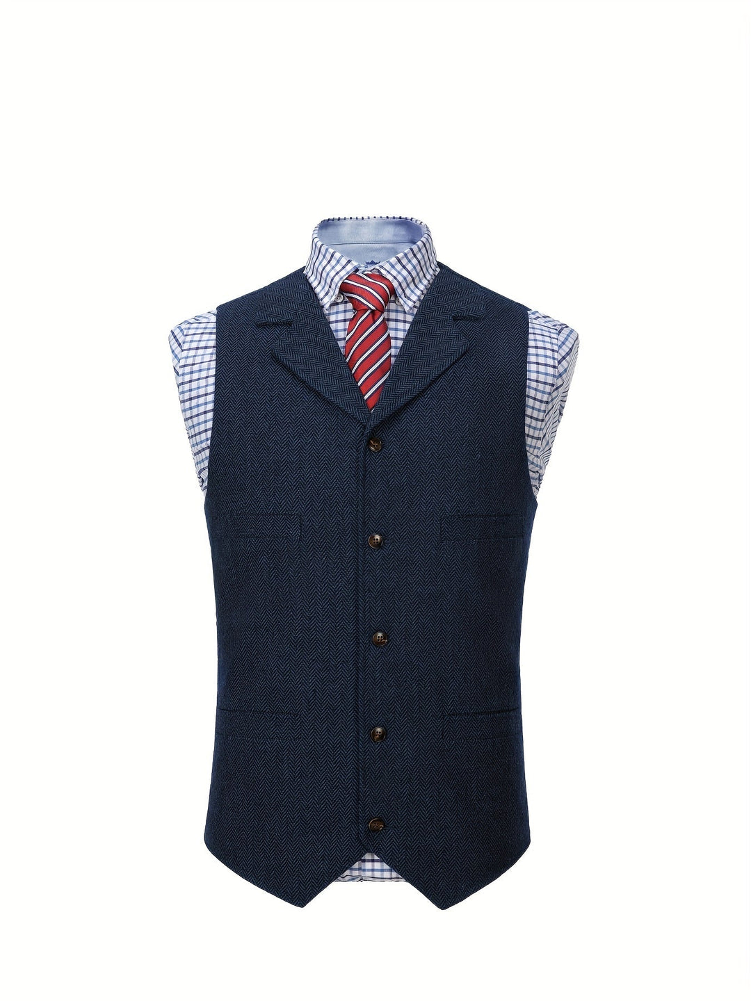 Miles | Heritage Herringbone Vest