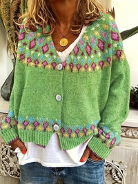 Ariana | Nordic Patterned Cardigan