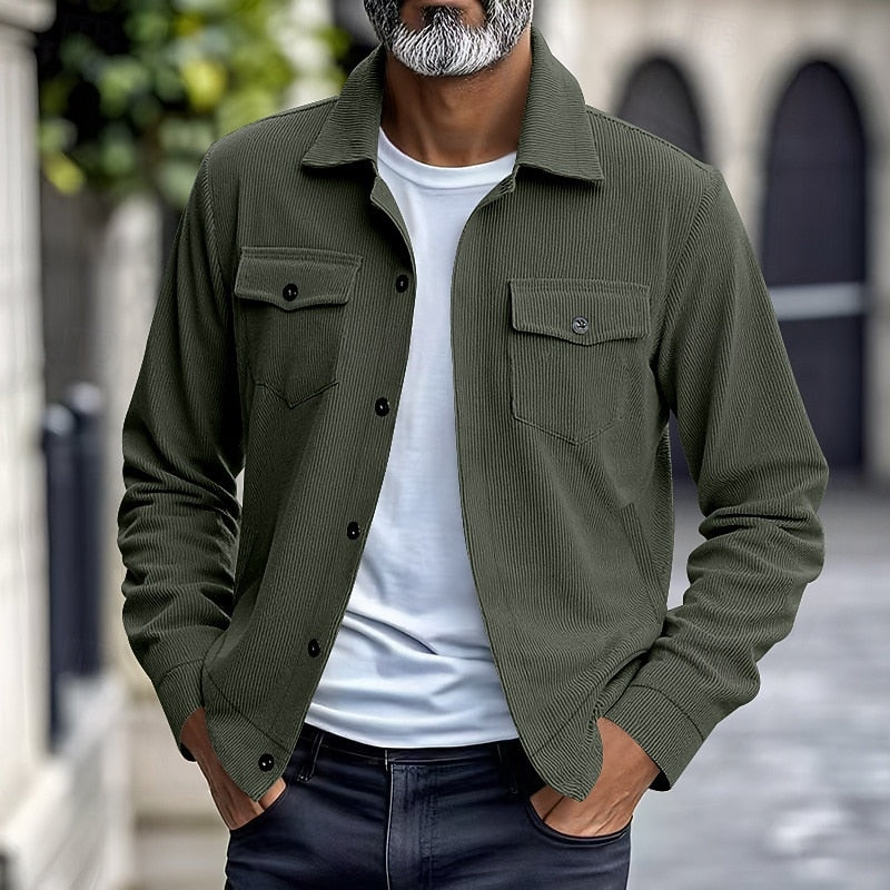 Jeremiah | Ribbed Utility Jacket