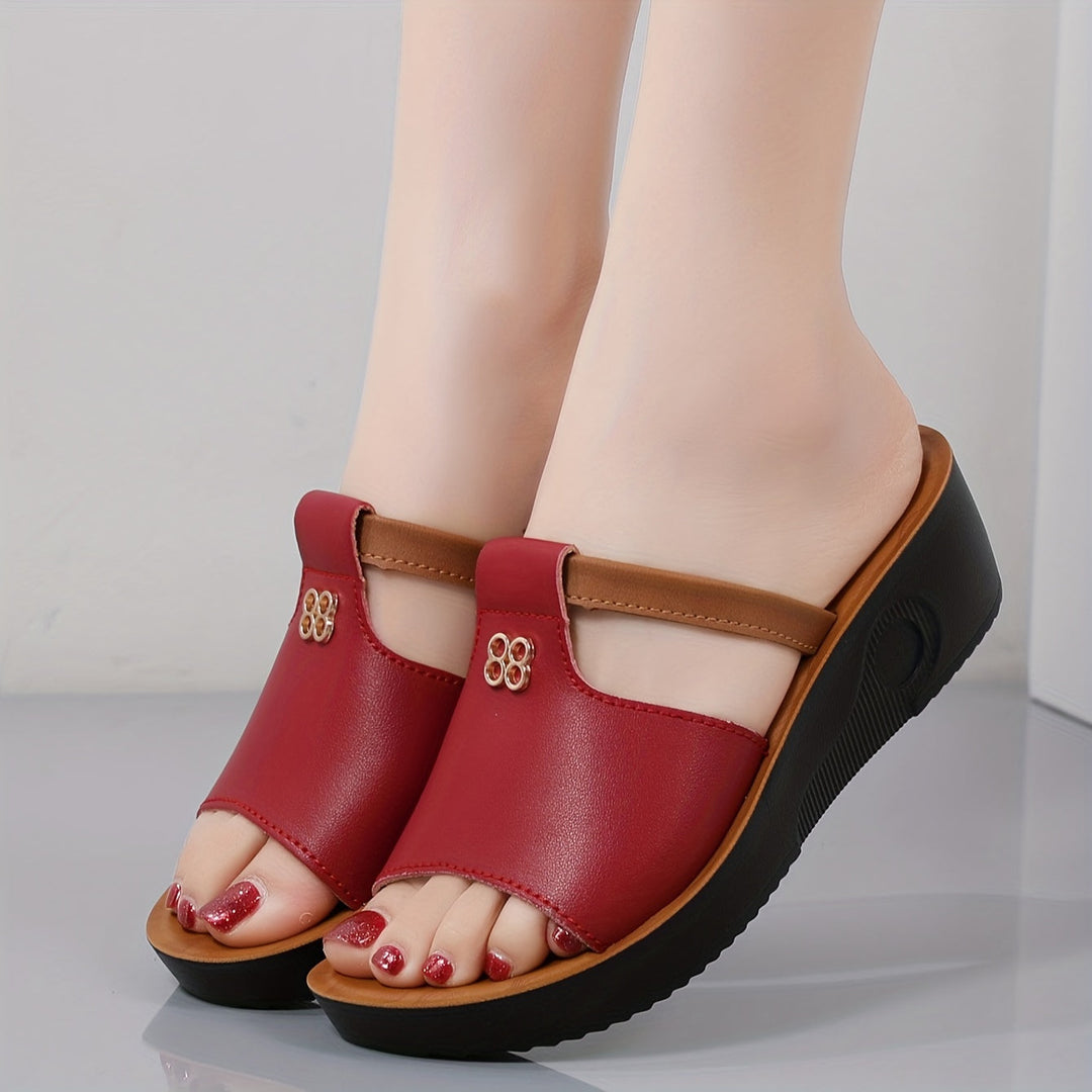 Genevieve | Comfort Wedge Sandals