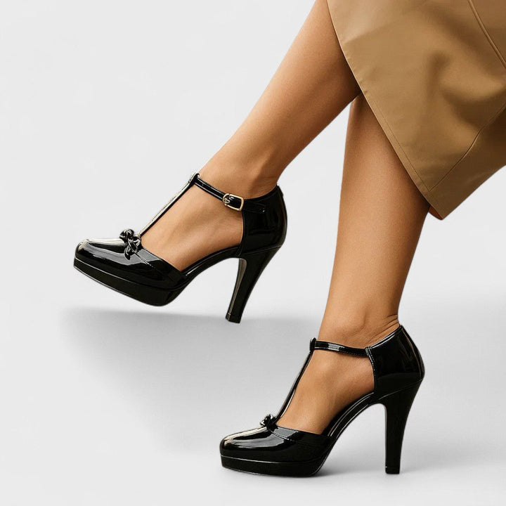 Hannah | Elegant T-Strap Heels